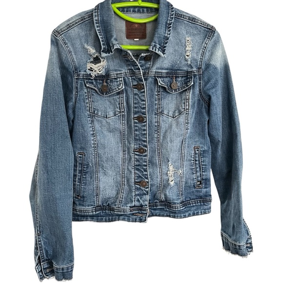 Distressed Denim Jacket - Picture 2 of 7